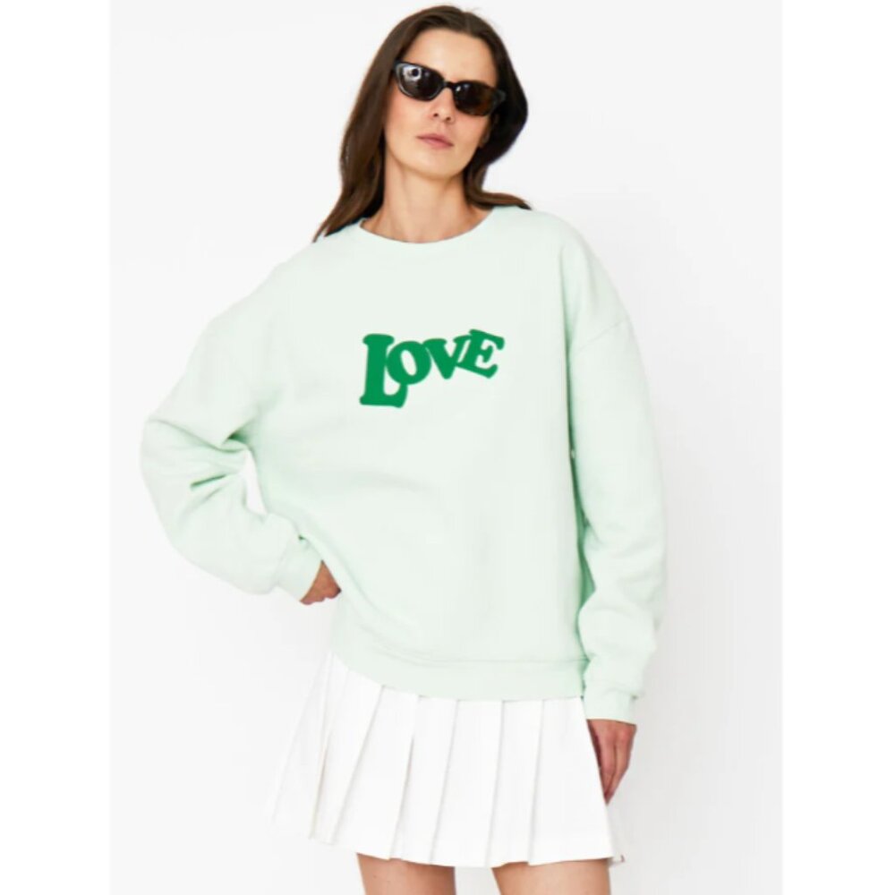 Brand New Women's KULE Oversized 70's Love Sweatshirt